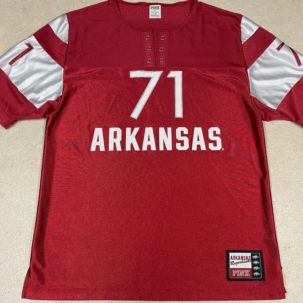 Pink Victoria’s Secret Arkansas Razorback Jersey Size Small